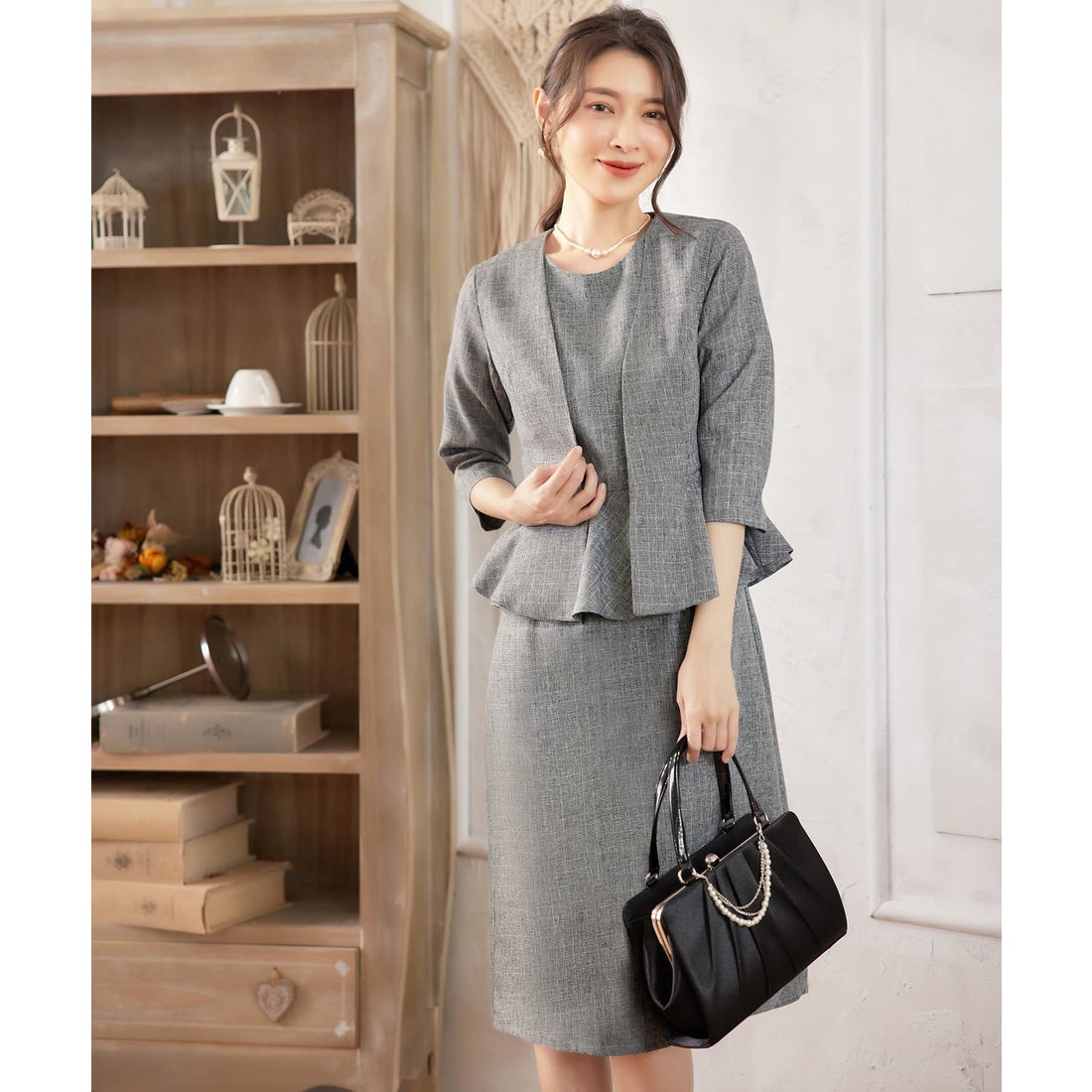 ドレスプラス DRESS+ アンサンブル フォーマルスーツ セットアップ