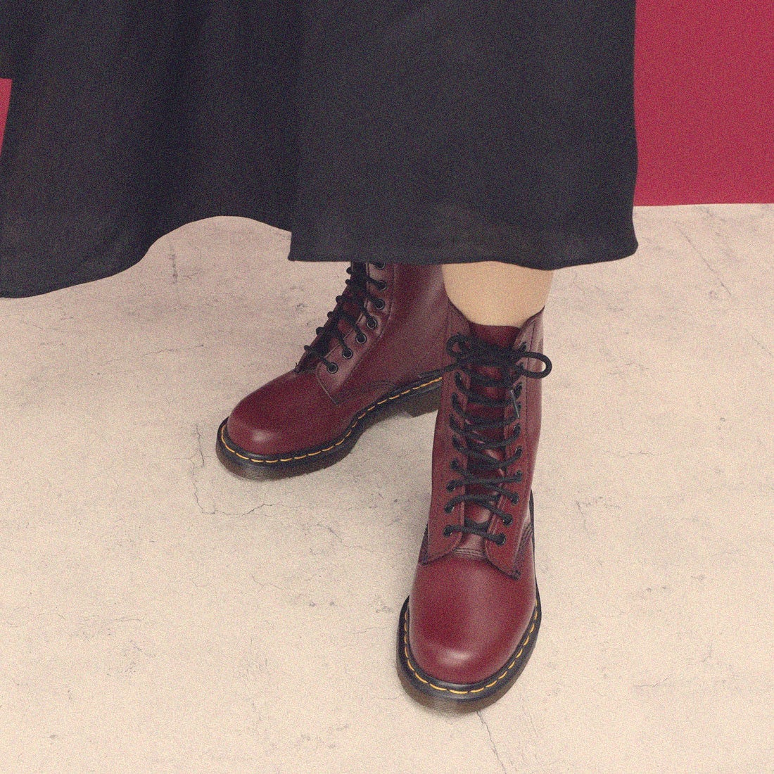 ドクターマーチン Dr.Martens 1490 10ホールブーツ 10092600（チェリー