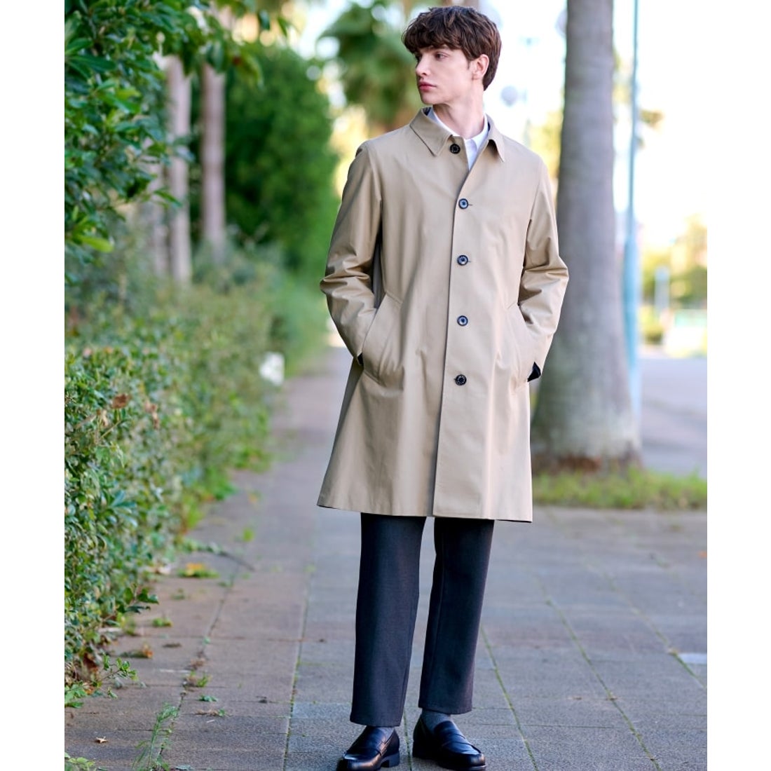 ドレステリア DRESSTERIOR レインステンカラーコート （ブラック(019