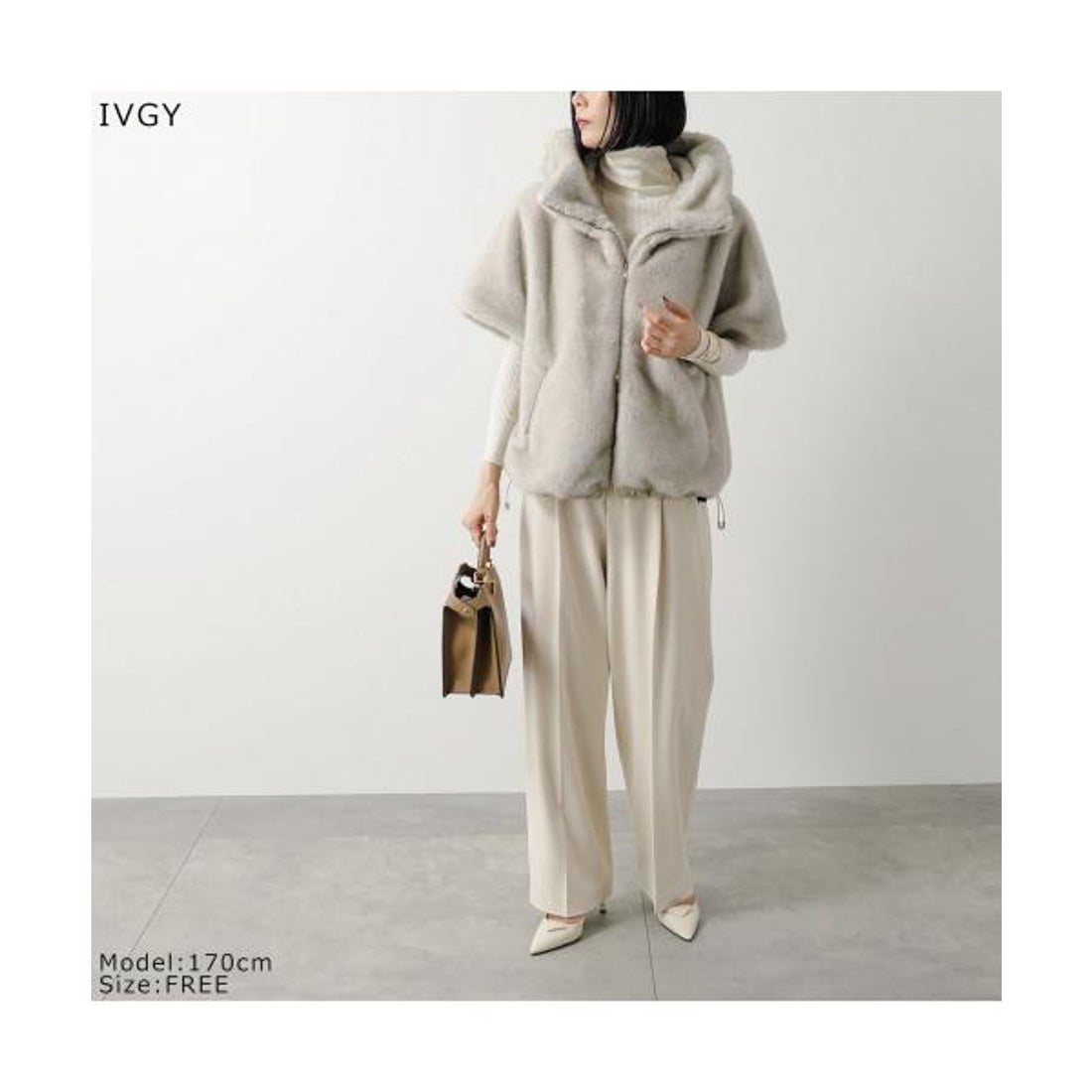 エイミー ロウ Eimee Law Eimee Law ベストコート 84389L ミンクファー