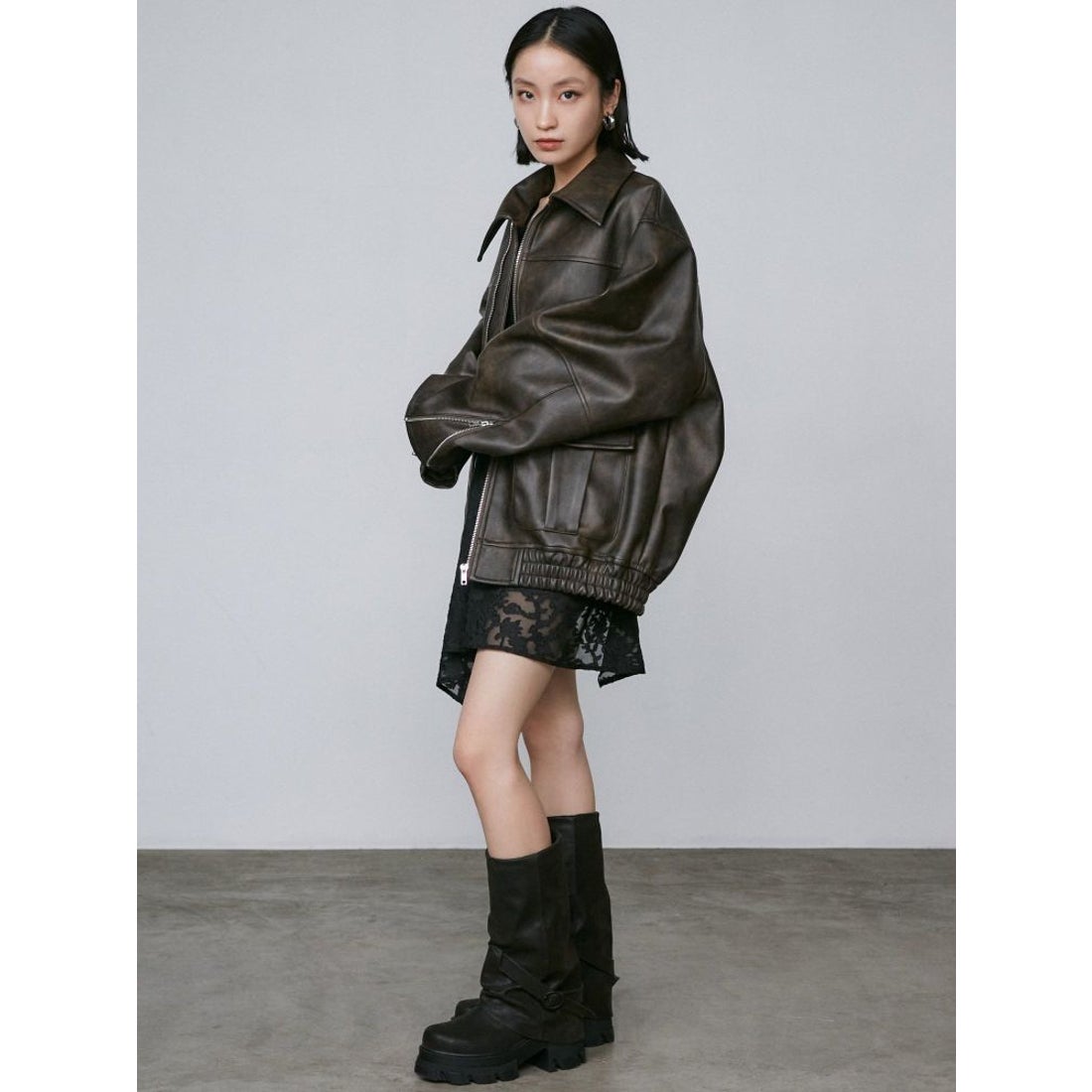 エモダ EMODA カバータンクブーツ （ブラック） -ファッション通販