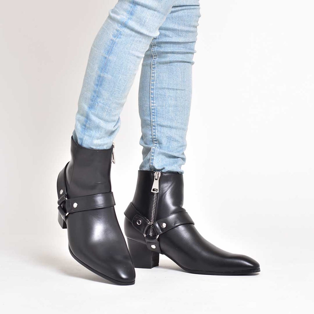 エンデヴァイス endevice リングヒールブーツ （ブラック） -靴