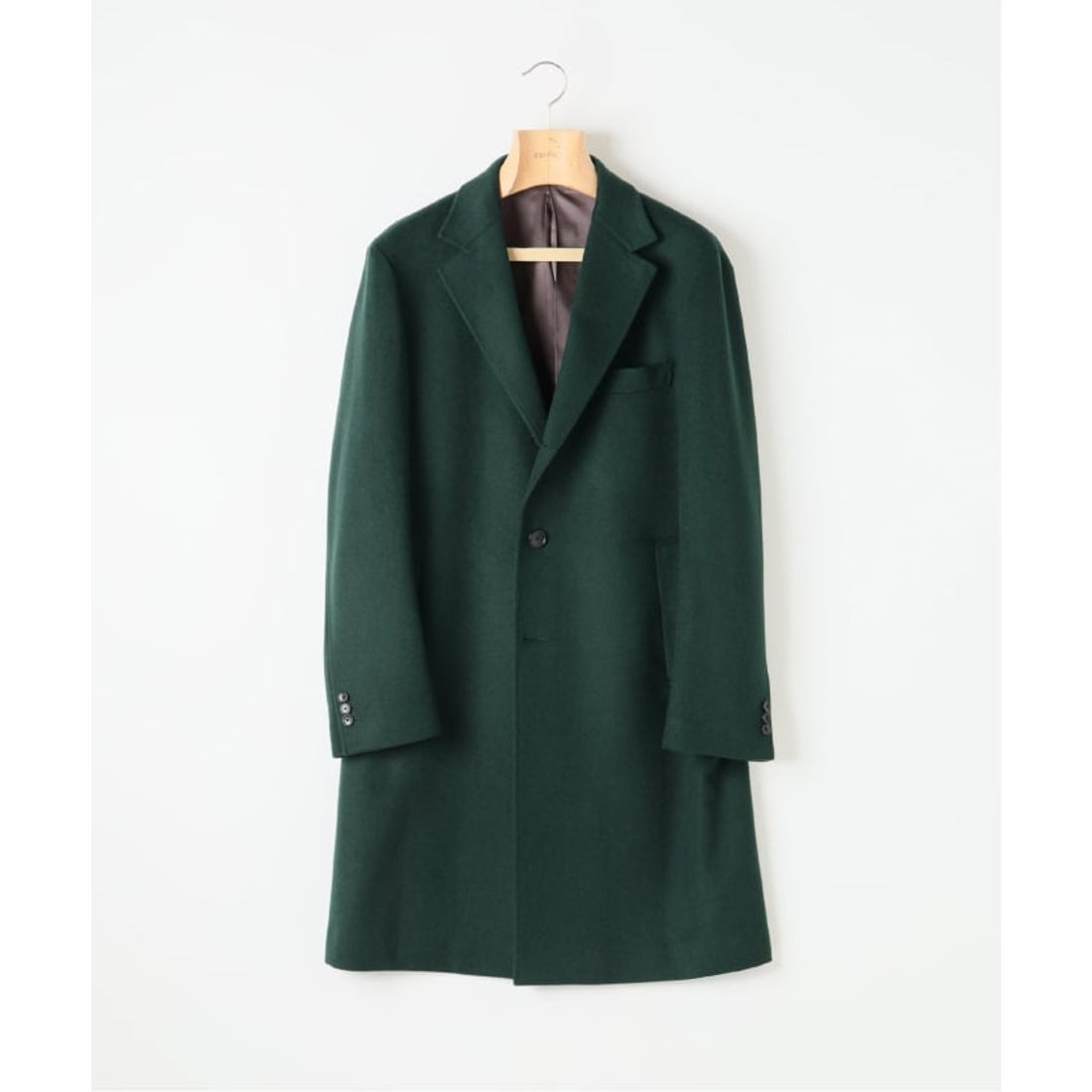 エディフィス EDIFICE SUPER 140's ウール / カシミヤ チェスター