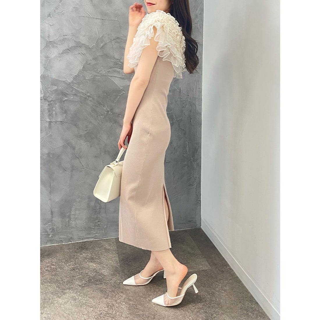 エイミーイストワール EIMY ISTOIRE デコレーションフリルオフショル