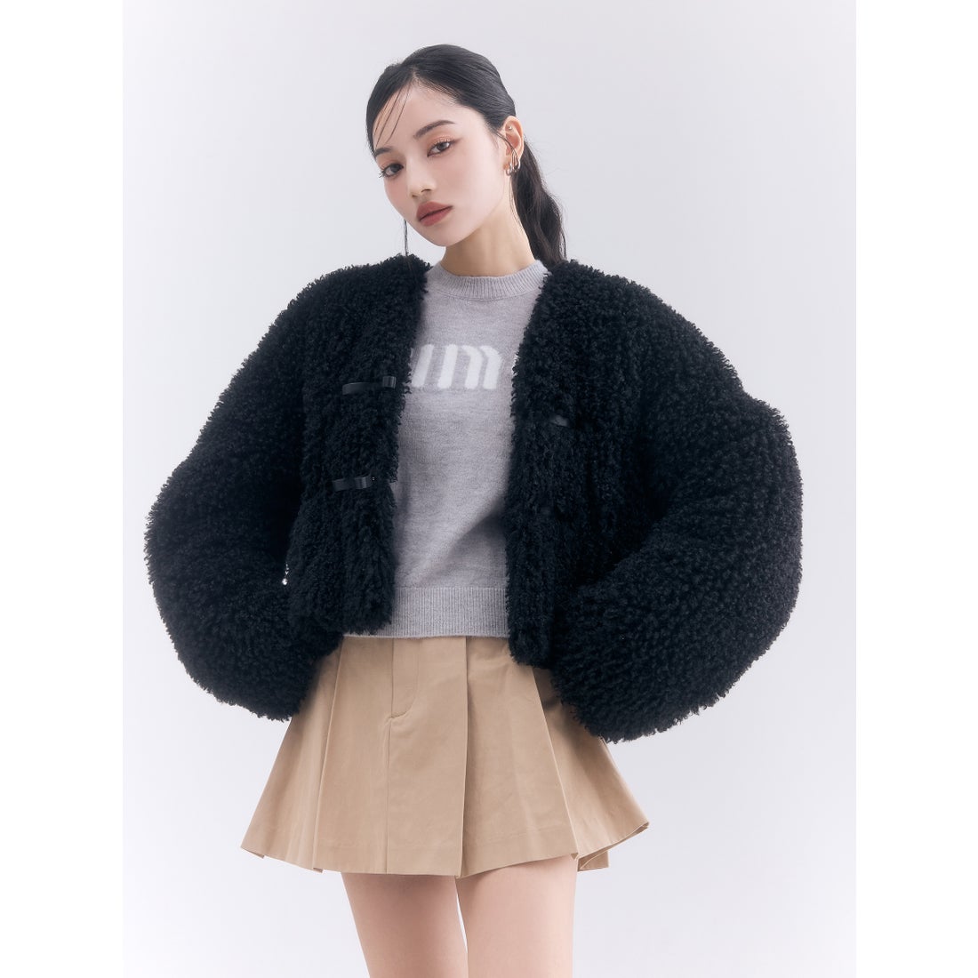エイミーイストワール EIMY ISTOIRE French poodle fur リボン