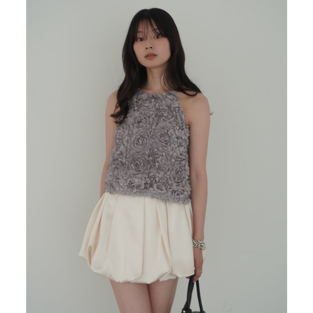 エイミーイストワール EIMY ISTOIRE ボリュームフラワーモチーフアメ