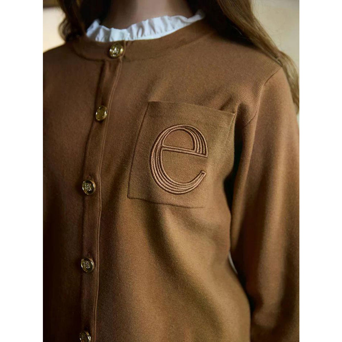 エイミーイストワール EIMY ISTOIRE Attached collar ニット