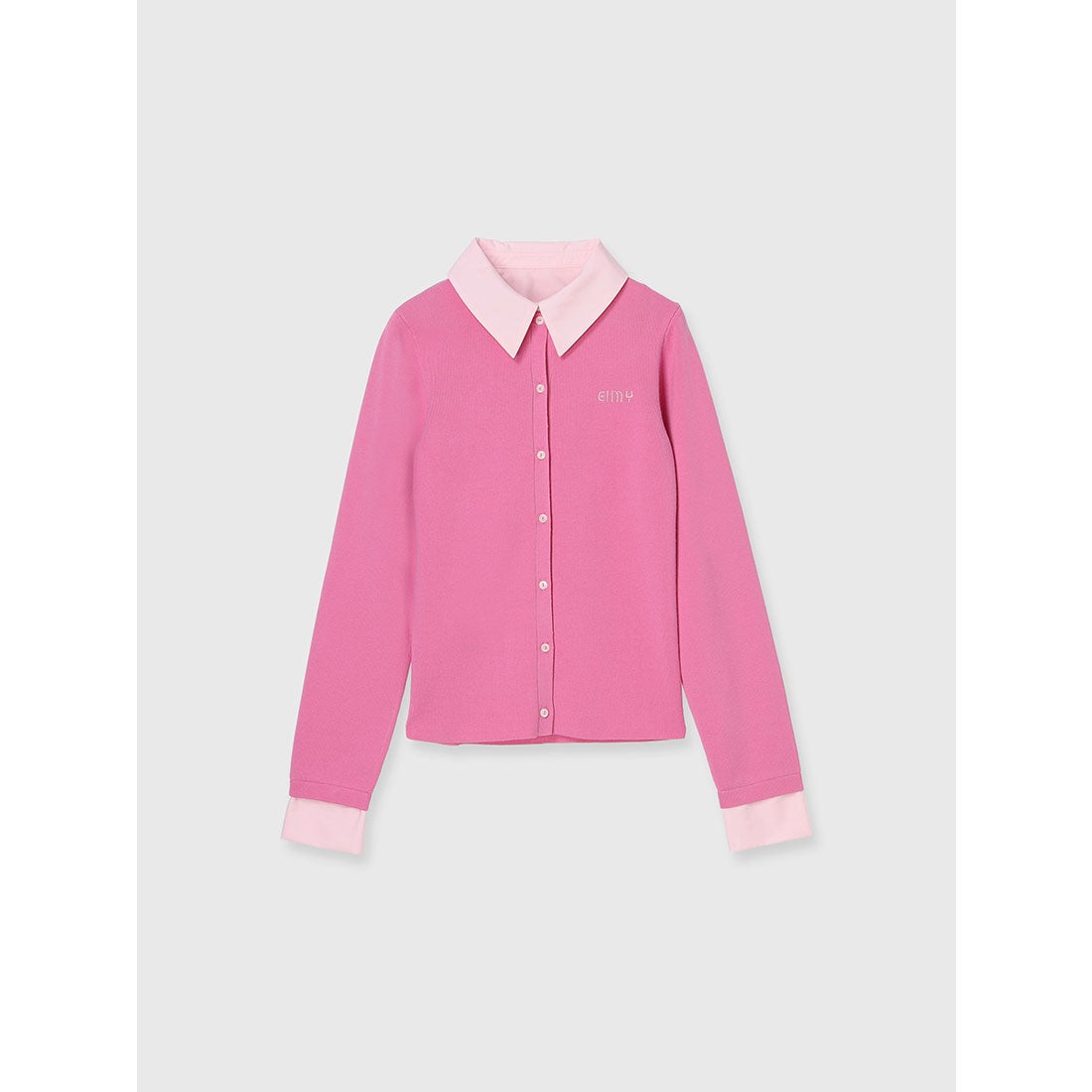 エイミーイストワール EIMY ISTOIRE EIMYロゴバイカラーニット