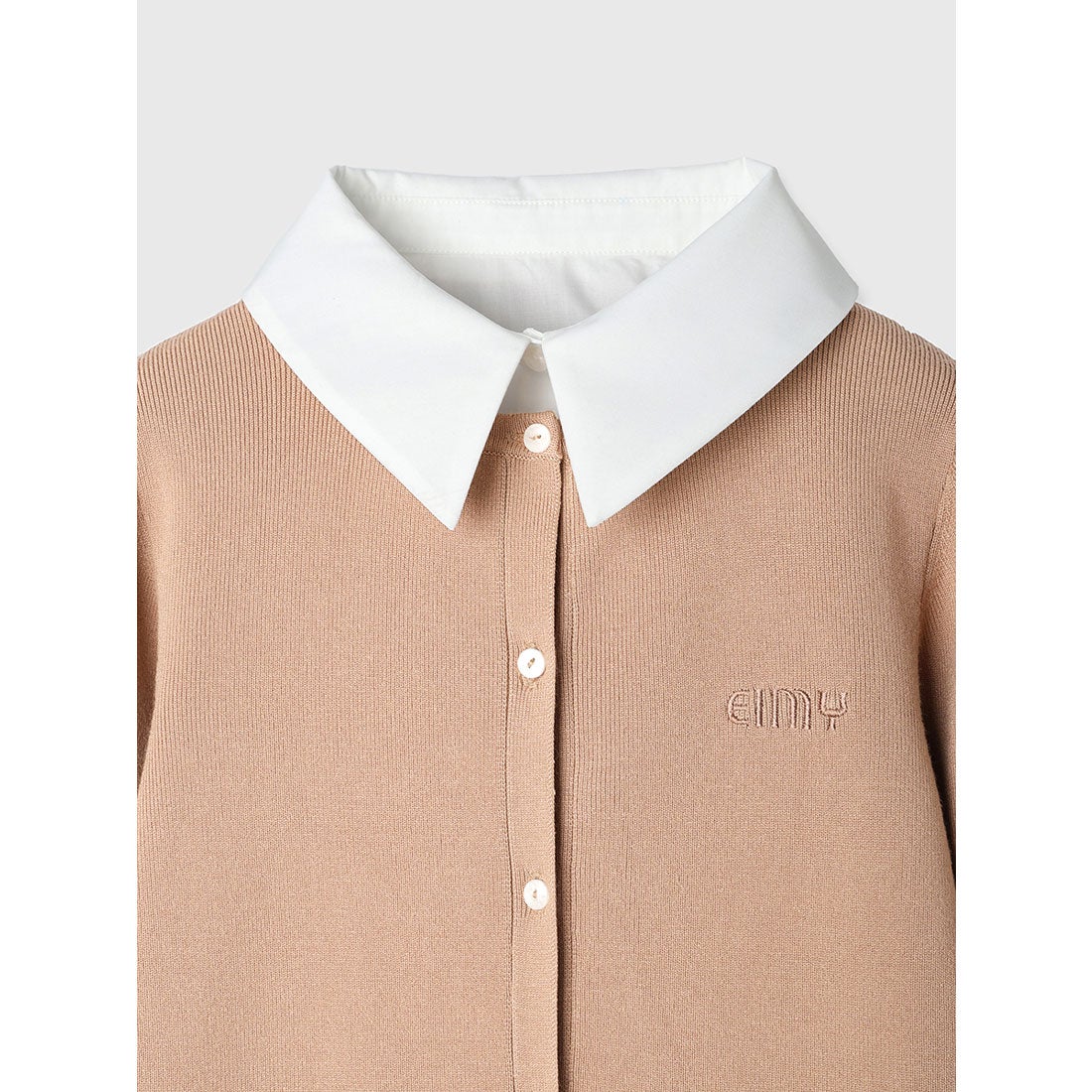 エイミーイストワール EIMY ISTOIRE EIMYロゴバイカラーニット