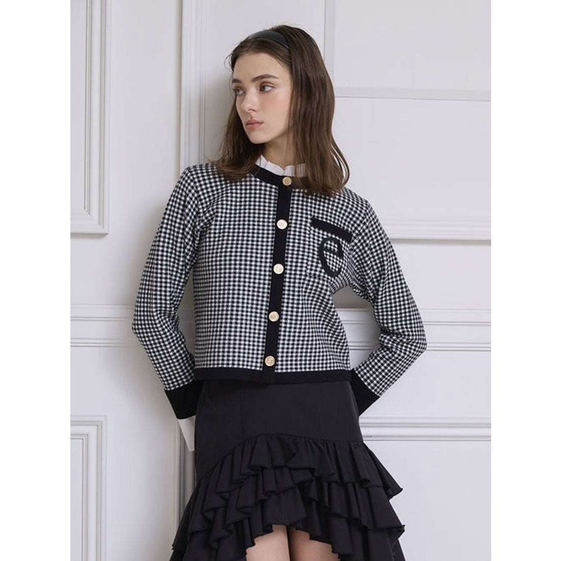 エイミーイストワール EIMY ISTOIRE Attached collar ニット