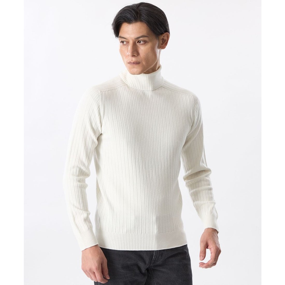 エポカ ウォモ EPOCA UOMO ホールガーメントタートルネックニット