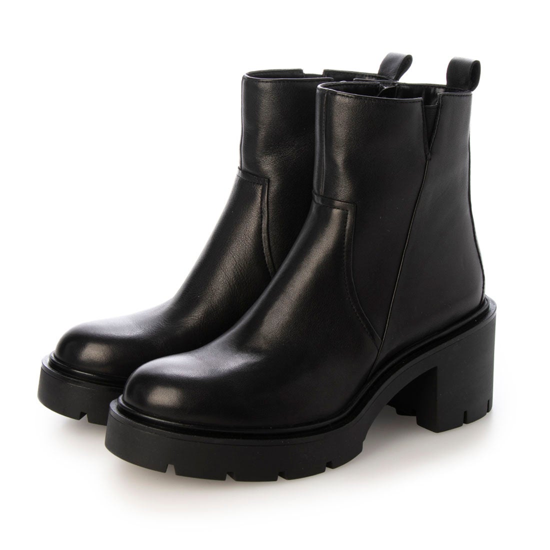 即購入OK❣️EVRIS 厚底 ショートブーツ レザー Lサイズ Lace Ladies