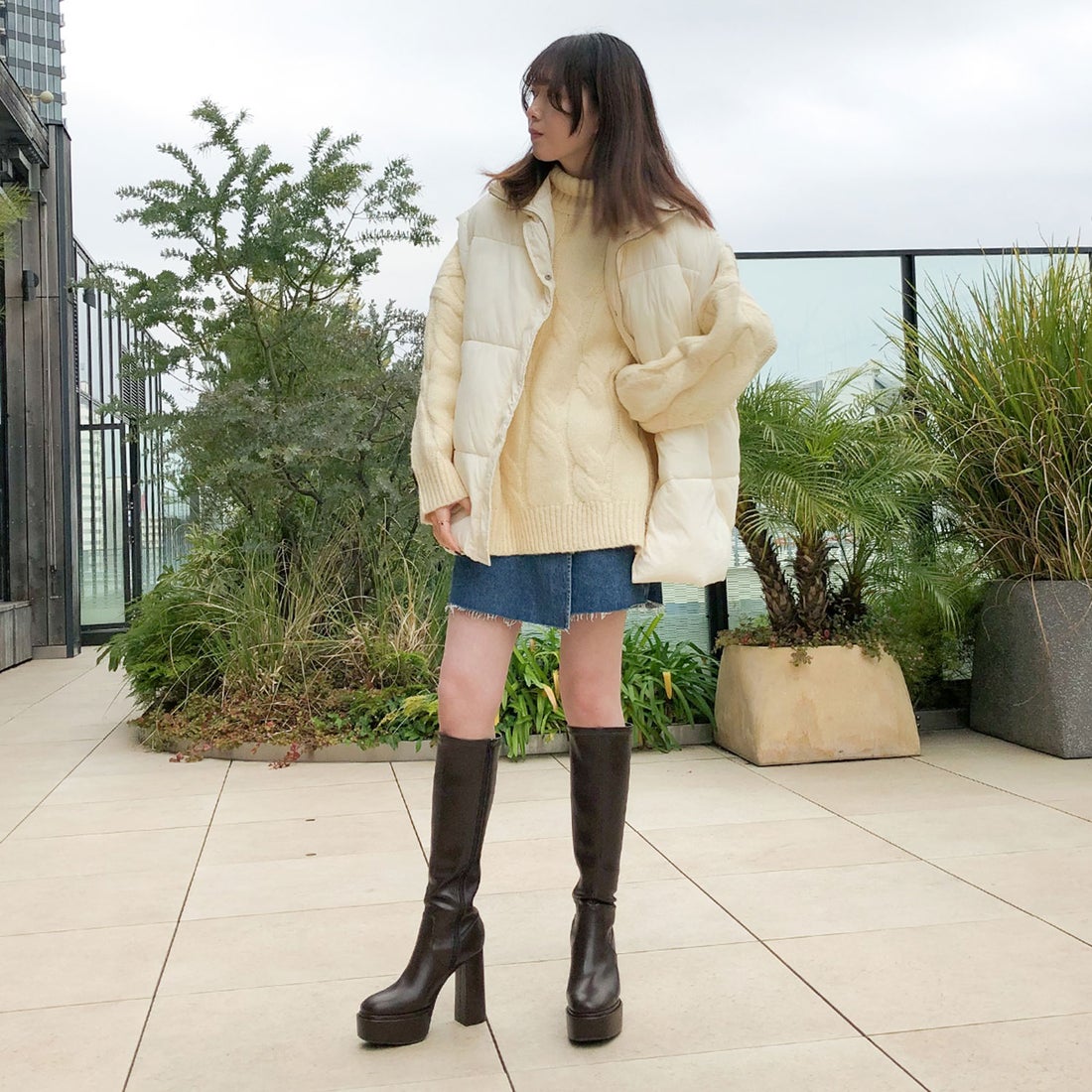 EVOL/イーボル】 ストームストレッチロングブーツ IV5267 （ブラウン