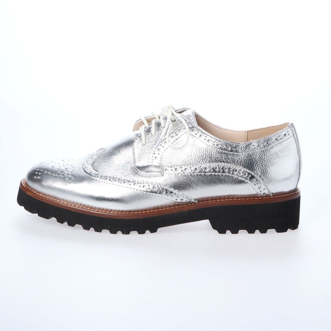 ビオラアンドエマ Viola & Emma 本革厚底レースアップシューズ