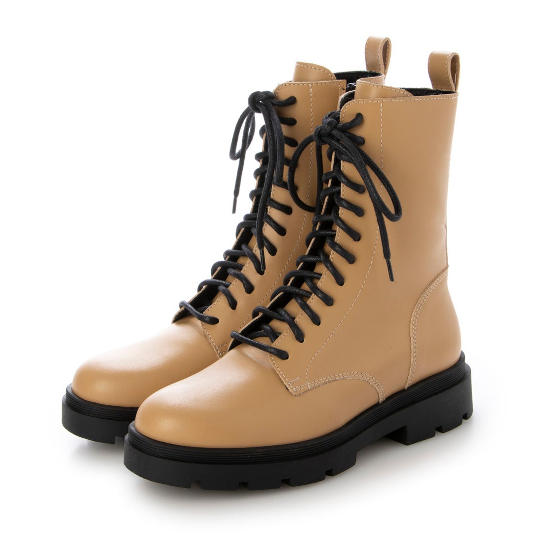 ファビオルスコーニ FABIO RUSCONI レースアップブーツ （ベージュ