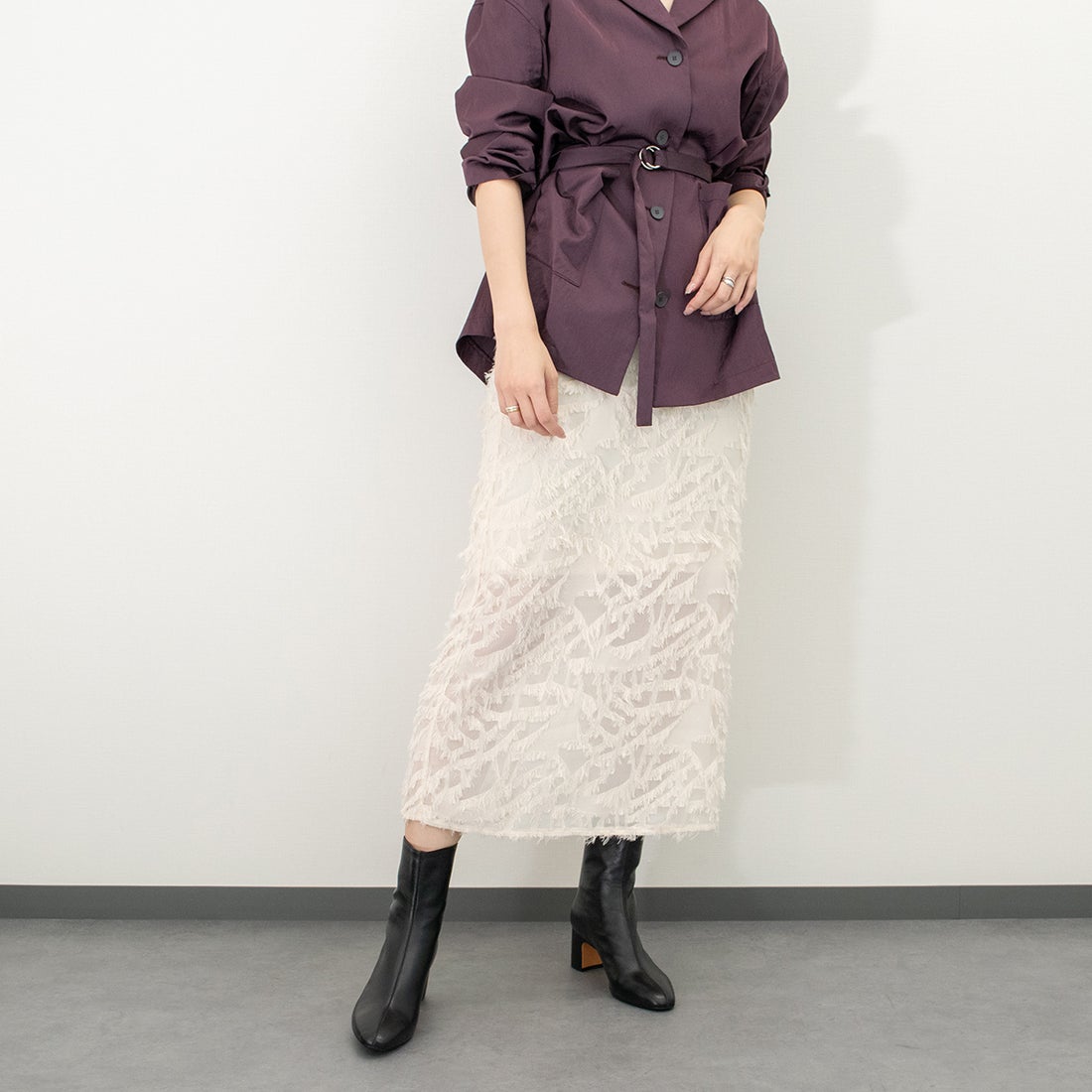 ファビオルスコーニ FABIO RUSCONI バックジップスムースレザー