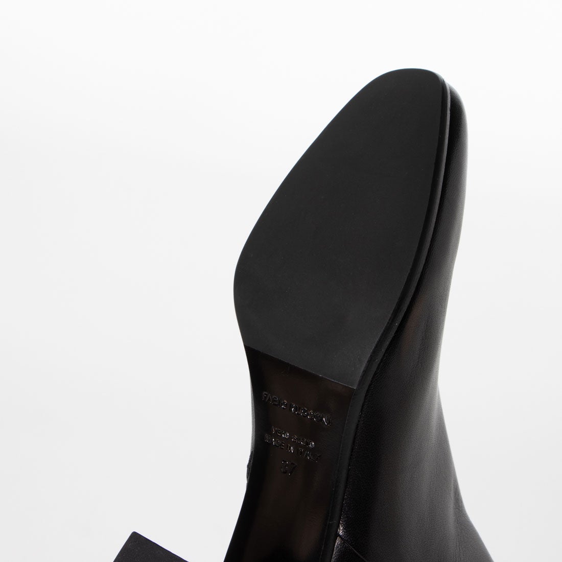 ○ファビオルスコーニ FABIO RUSCONI ショートブーツ （ブラック