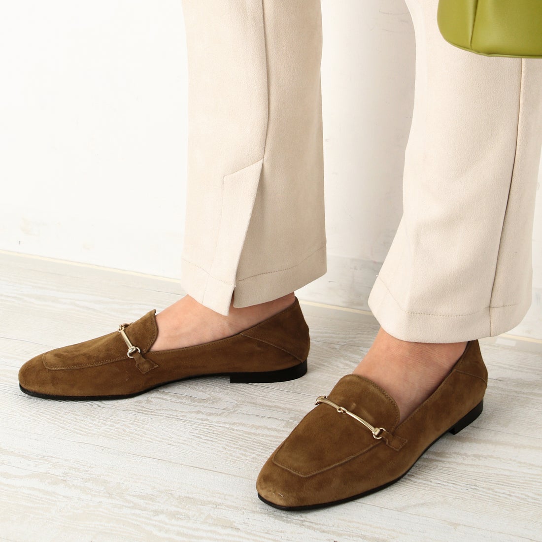 ファビオルスコーニ FABIO RUSCONI スエードビットバブーシュ