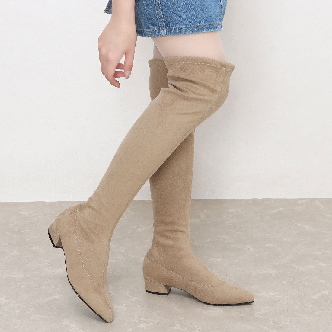 ファビオルスコーニ FABIO RUSCONI ポインテッドストレッチニーハイ