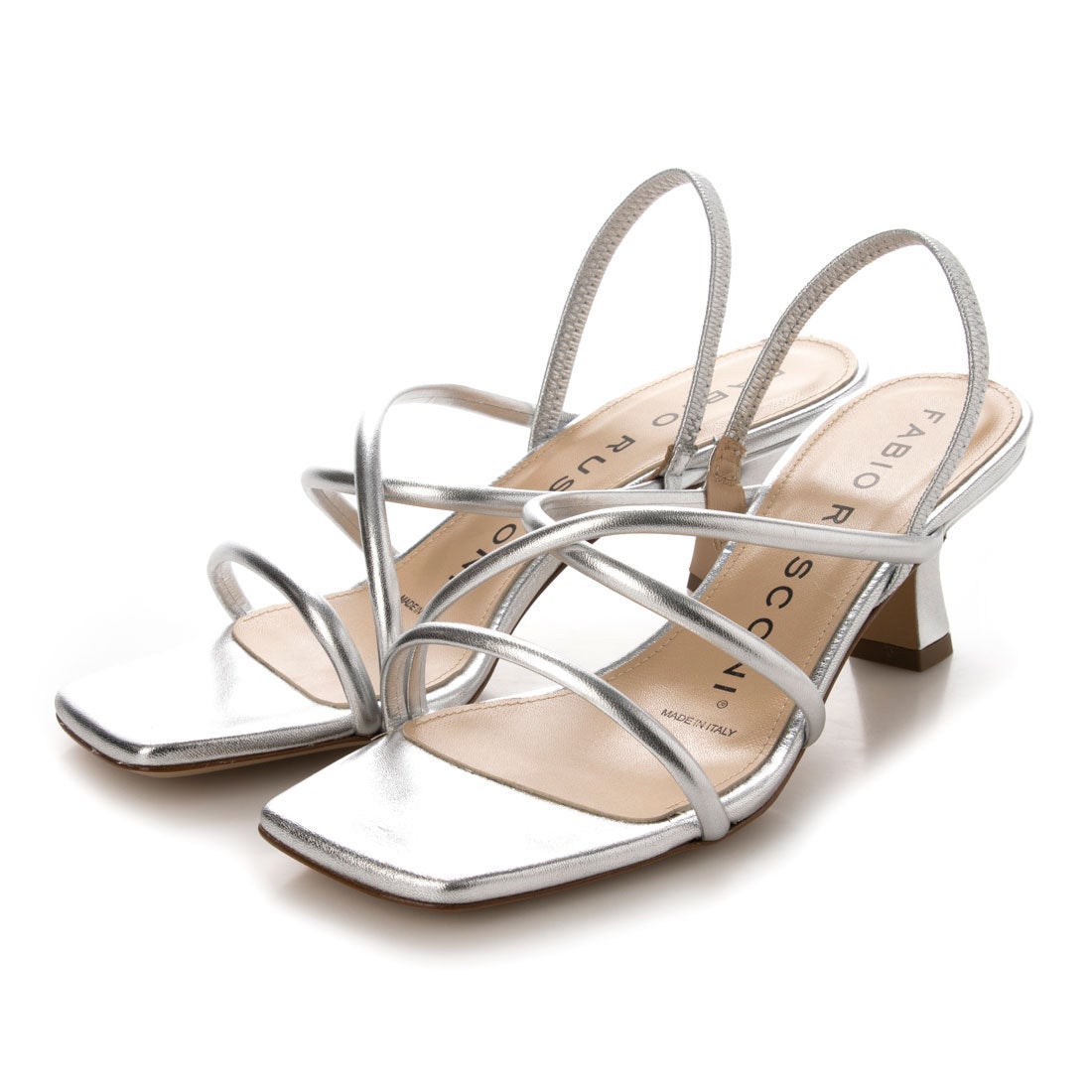 ファビオルスコーニ FABIO RUSCONI ストラップ付きサンダル （シルバー