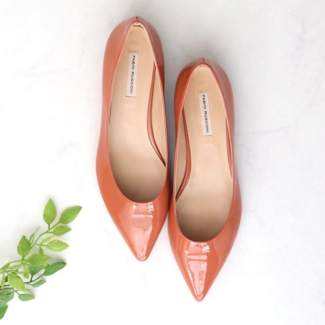 ファビオルスコーニ FABIO RUSCONI ポインテッドトウカラーヒール