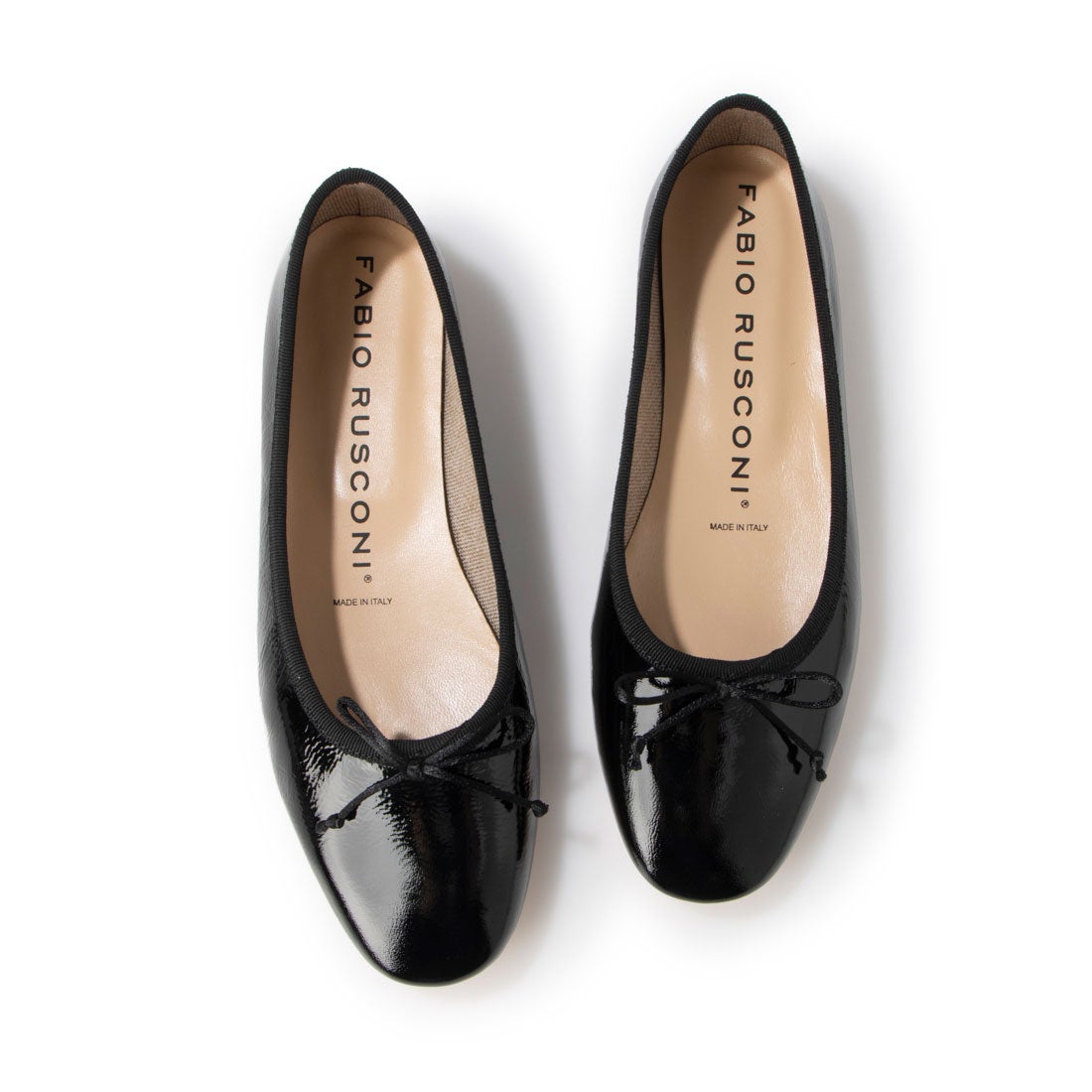 ○ファビオルスコーニ FABIO RUSCONI バレエシューズ （ブラック