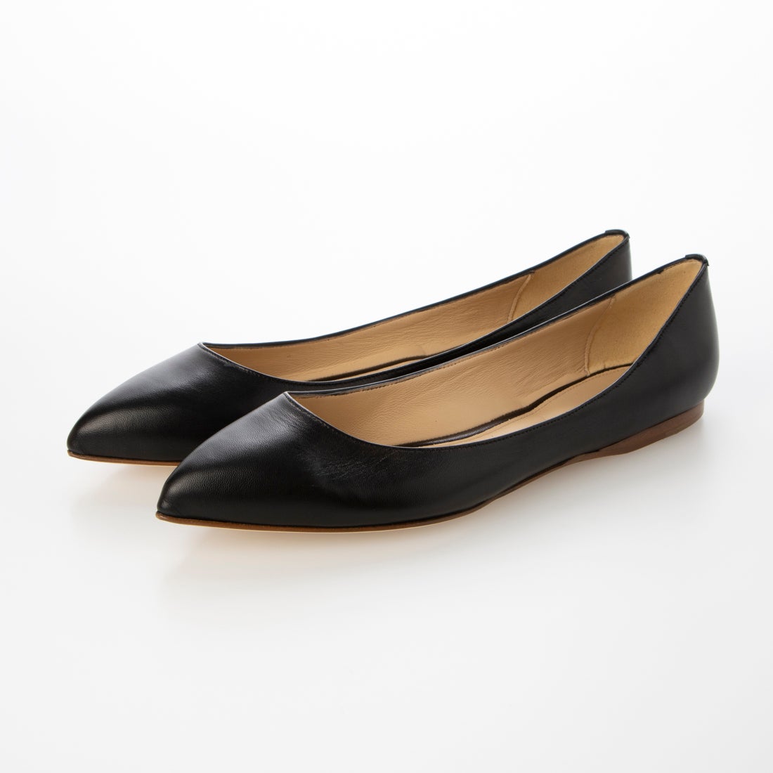 ○ファビオルスコーニ FABIO RUSCONI ポインテッドパンプス （ブラック