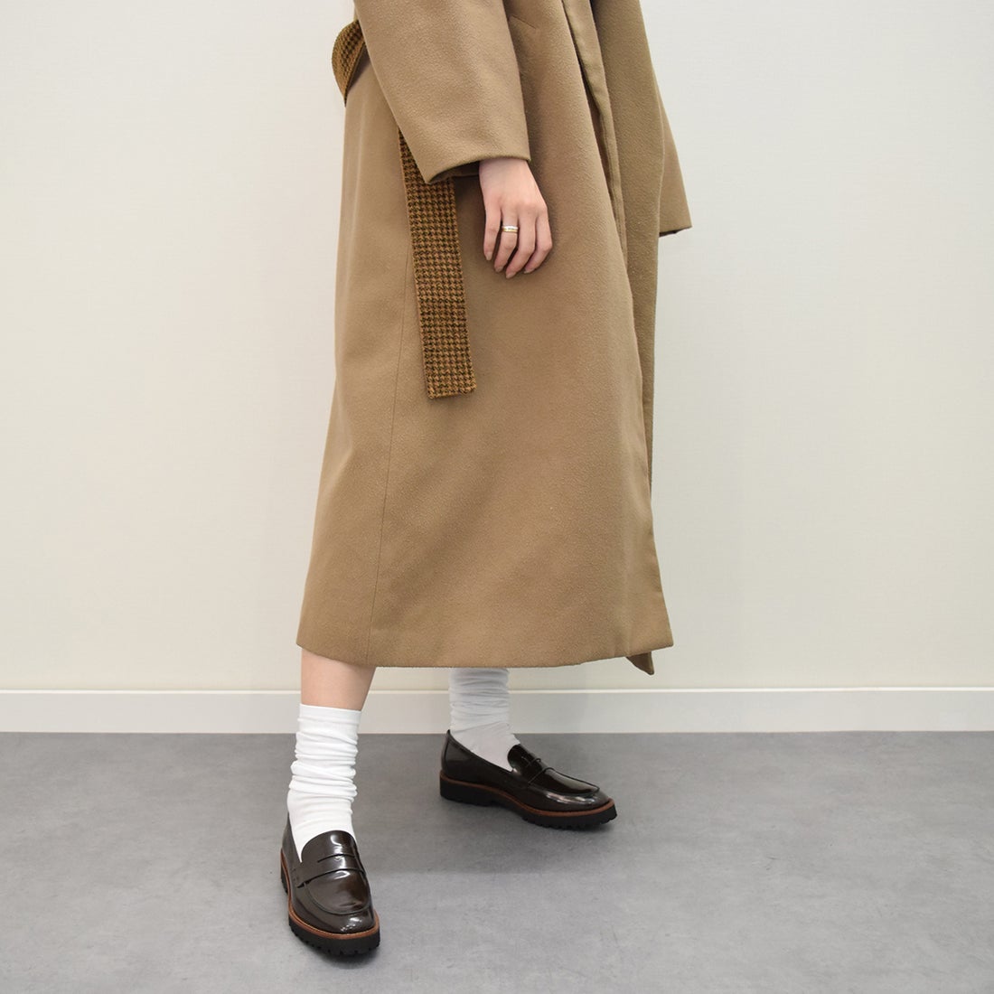 ファビオルスコーニ FABIO RUSCONI EVAタンクソールモカシューズ