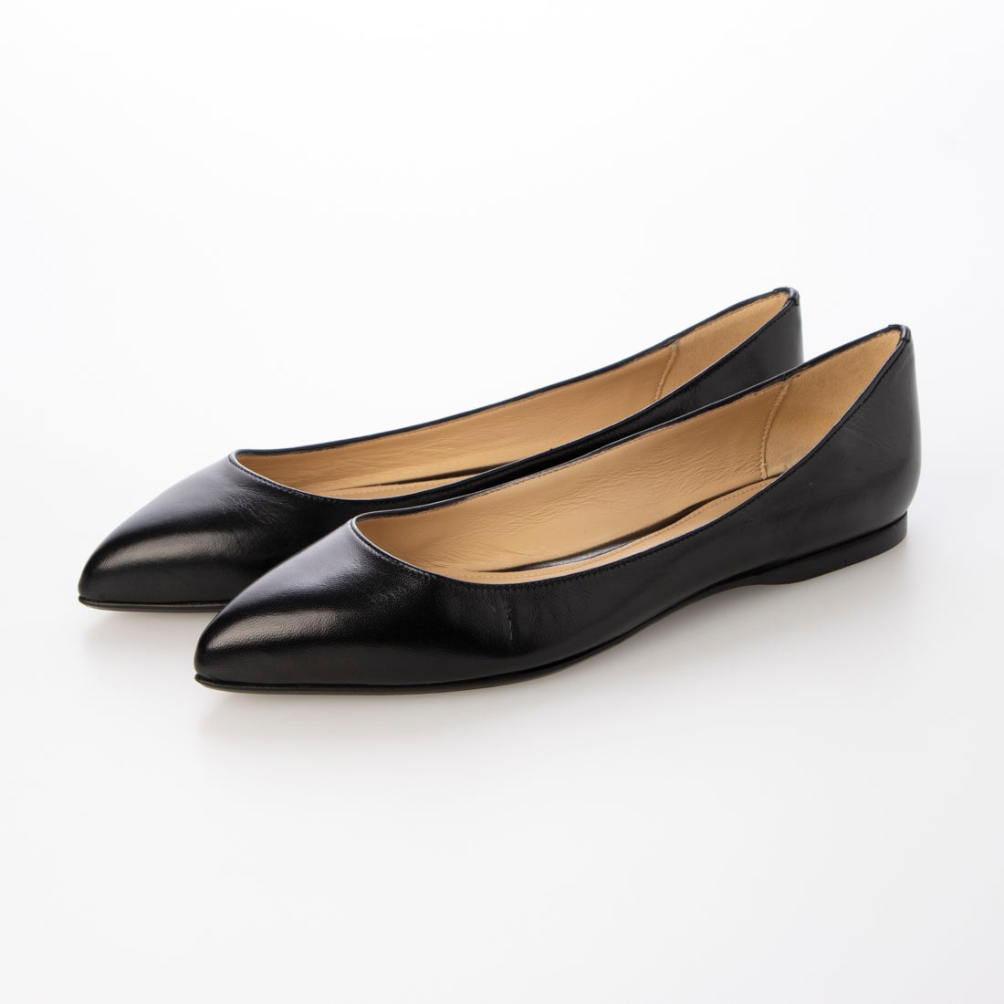 ファビオルスコーニ FABIO RUSCONI ポインテッドトウフラットパンプス