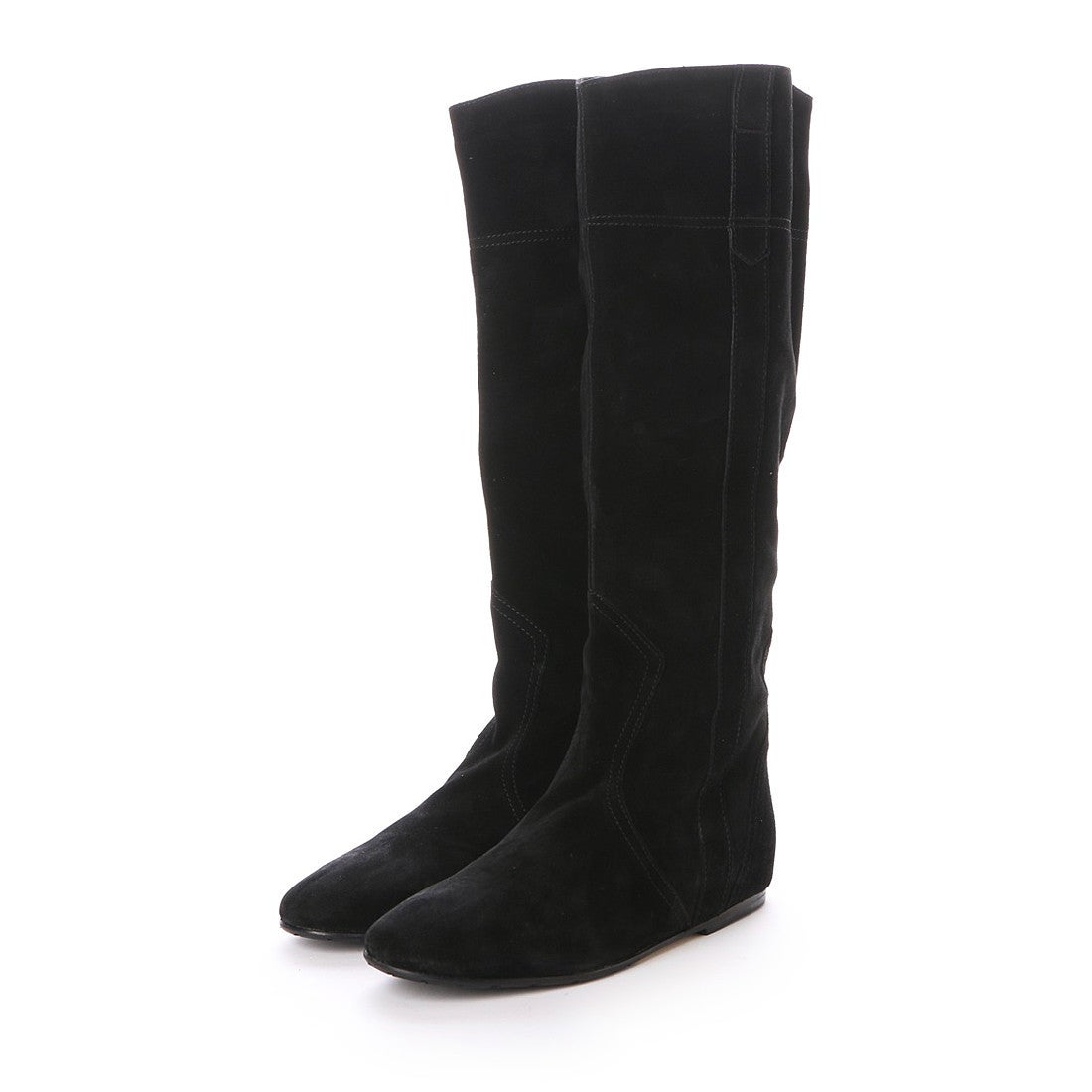 ○ファビオルスコーニ FABIO RUSCONI ロングブーツ （ブラックスエード