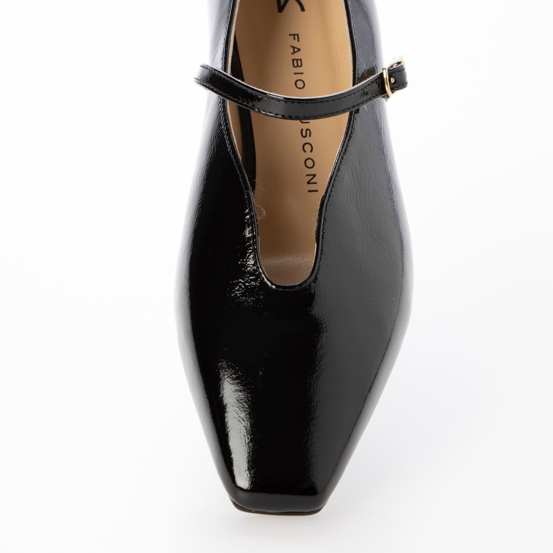 ファビオルスコーニ FABIO RUSCONI ストラップパンプス （ブラック