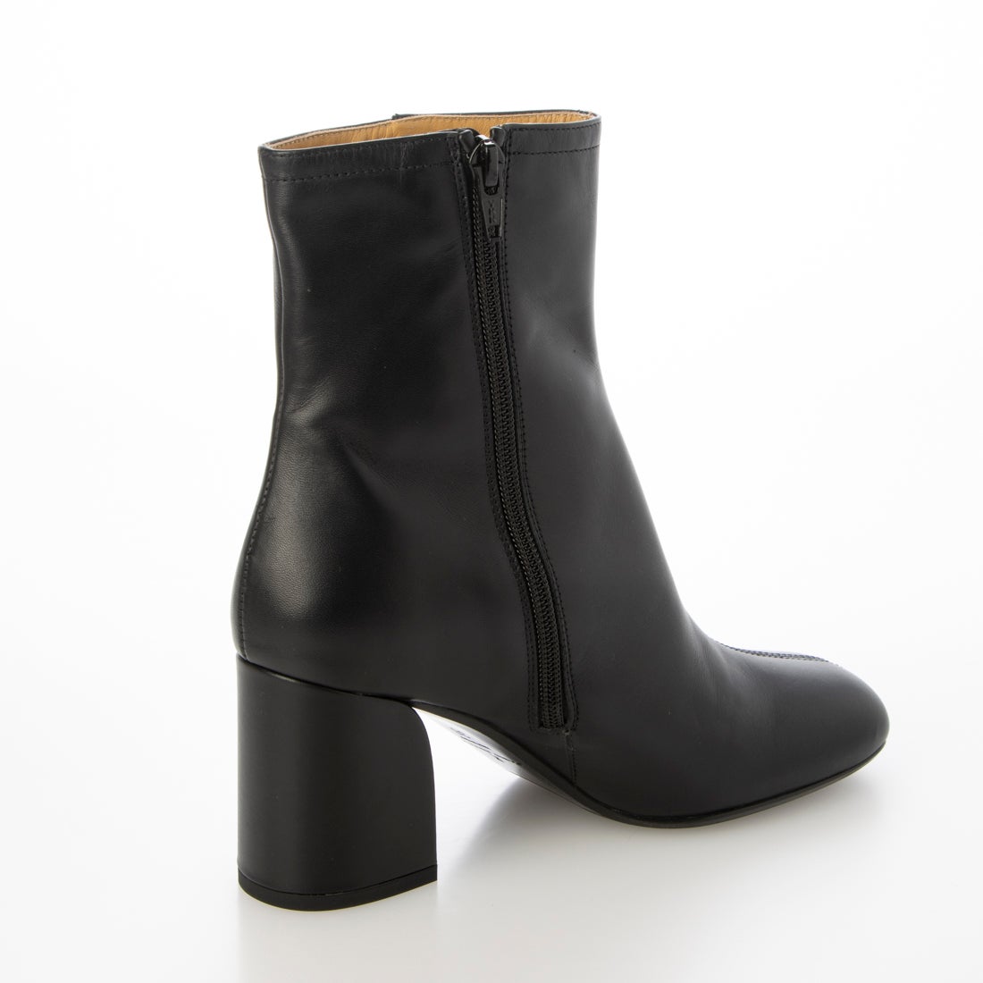 ファビオルスコーニ FABIO RUSCONI スクエアトウミドルヒールレザー