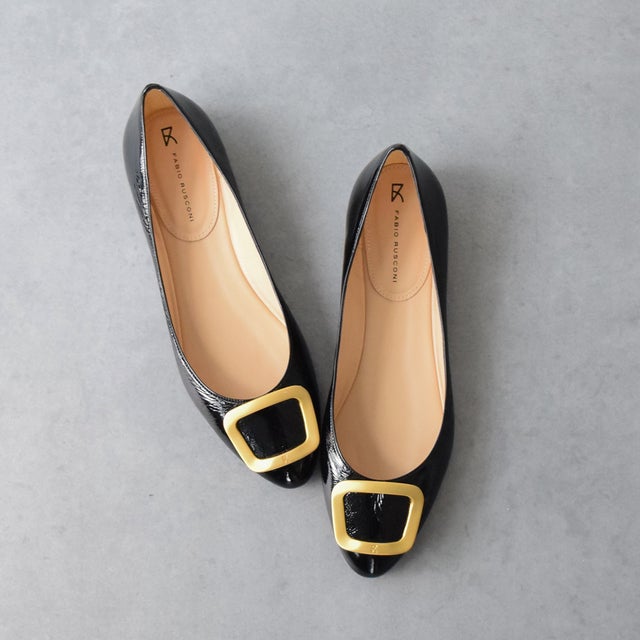 ファビオルスコーニ FABIO RUSCONI オーナメント付きバレエシューズ