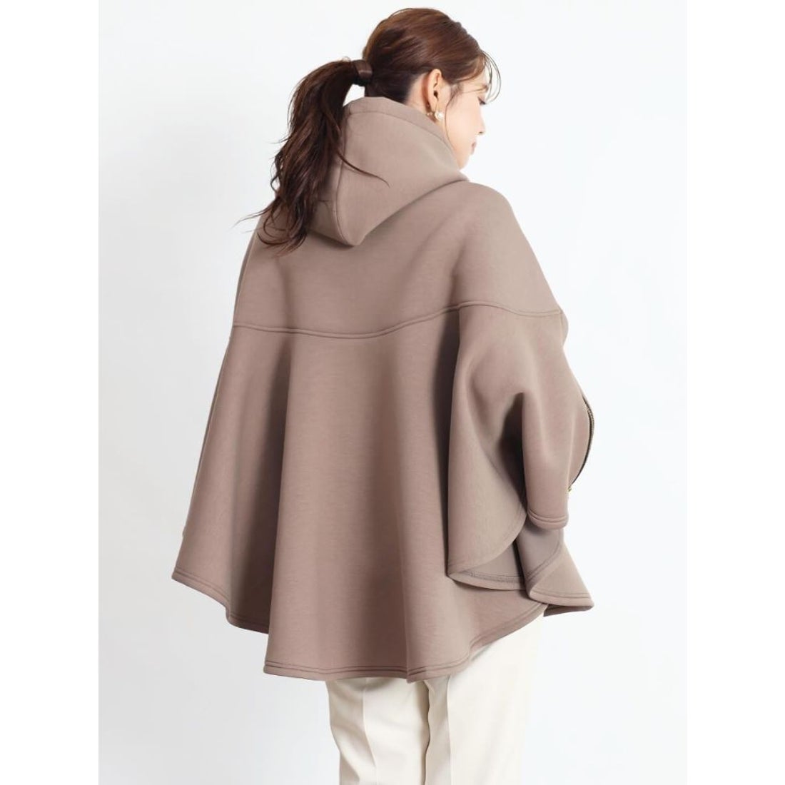 フェンネル FENNEL ダンボールニットフレアアウター （ブラック