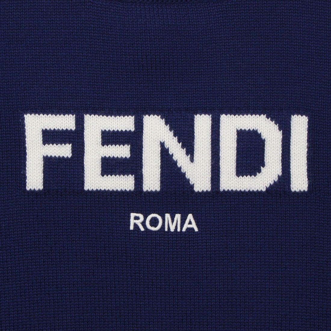 フェンディ FENDI 子供服 ニット セーター ネイビー ホワイト キッズ