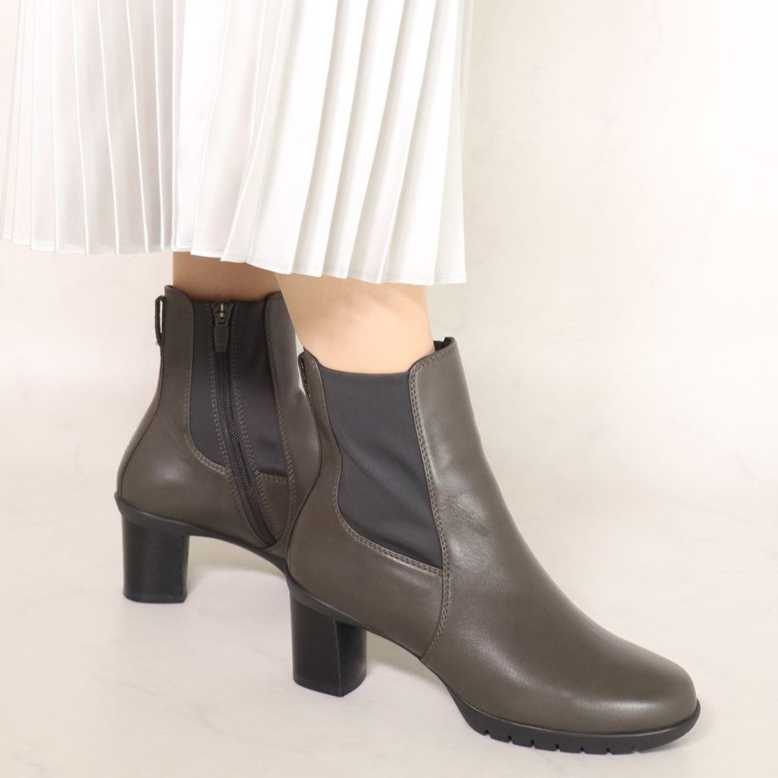 フレックスヒールサイドゴアブーツ2 （オーク） -fitfit(フィット