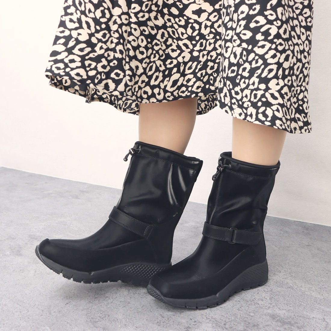 オールイヤースキップブーツ【返品不可商品】 （ブラック） -fitfit