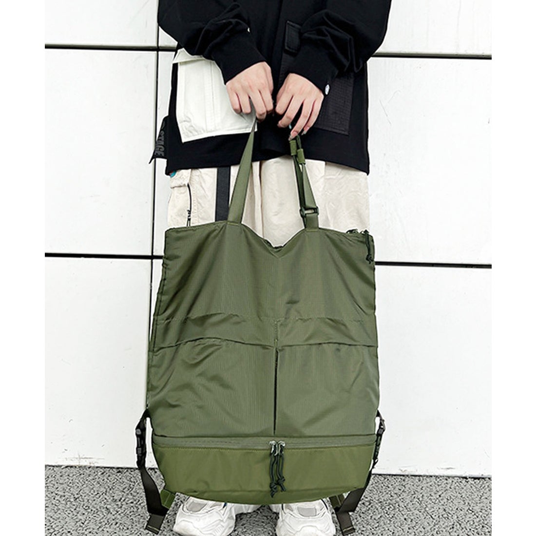 フロージュ florge 【ユニセックス】2WAYデザイン Wポケットカジュアル