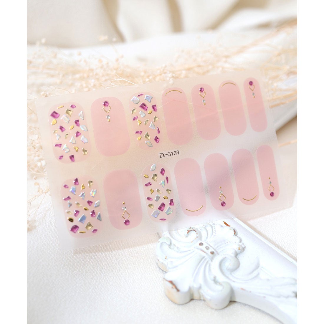 フロージュ florge 【ハンドネイル】ぷっくり3D貼るだけジェルネイル