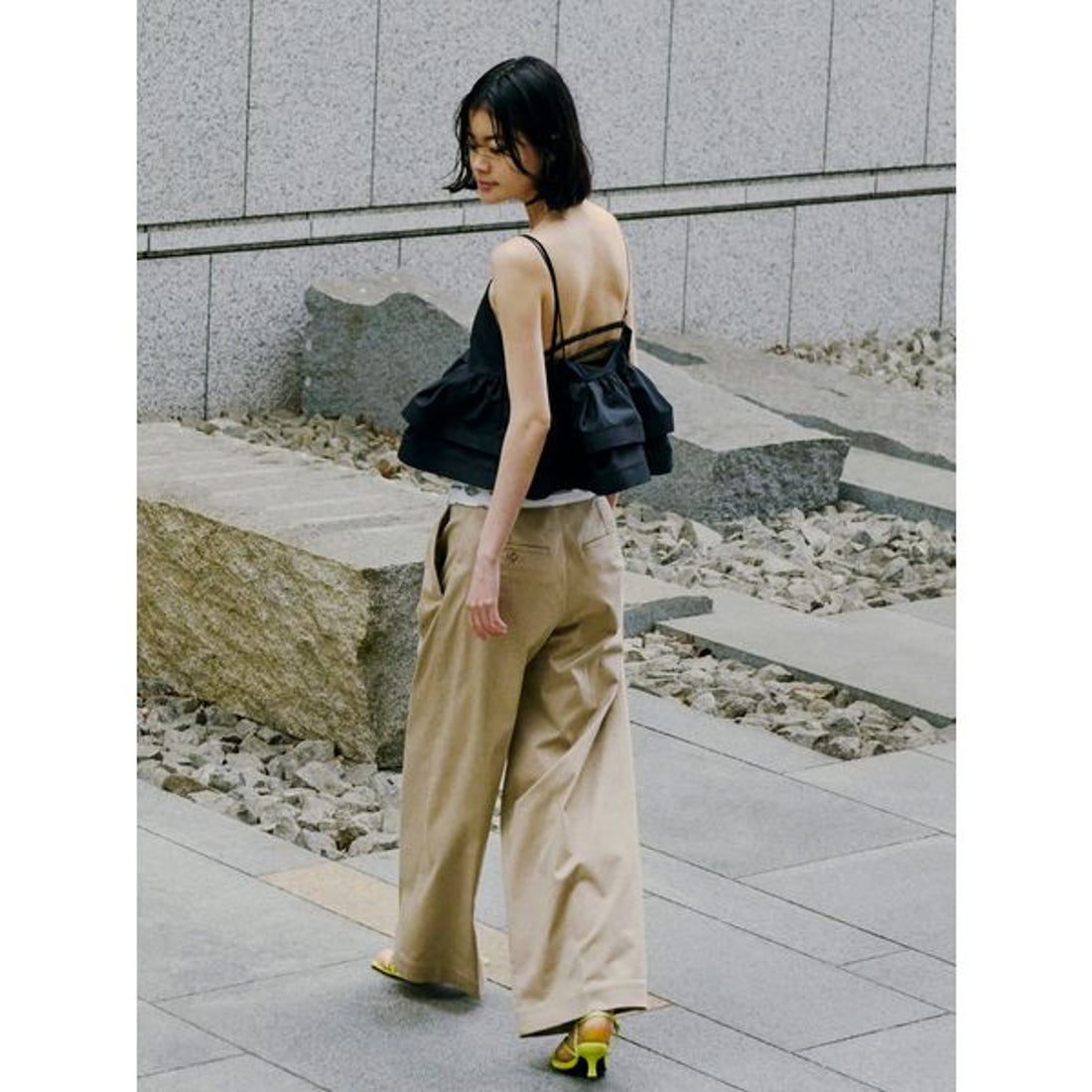 ラッフルヘムデザインキャミソール FRAY I.D ラッフルヘムデザイン