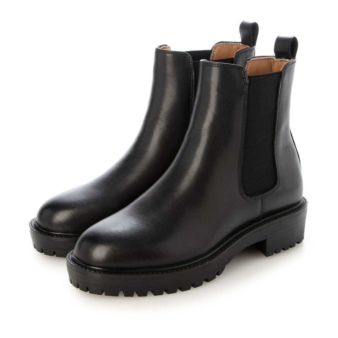 フラゴナール FRAGONARD 本革 サイドゴアブーツ （ブラック） -靴