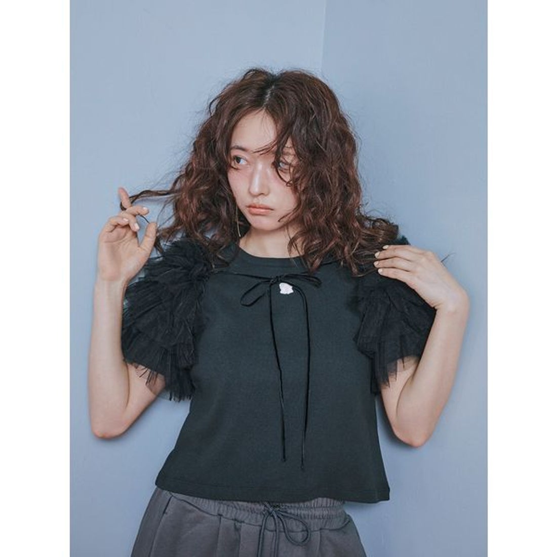 ファーファー FURFUR チュールボレロセットキャミドレス （BLK