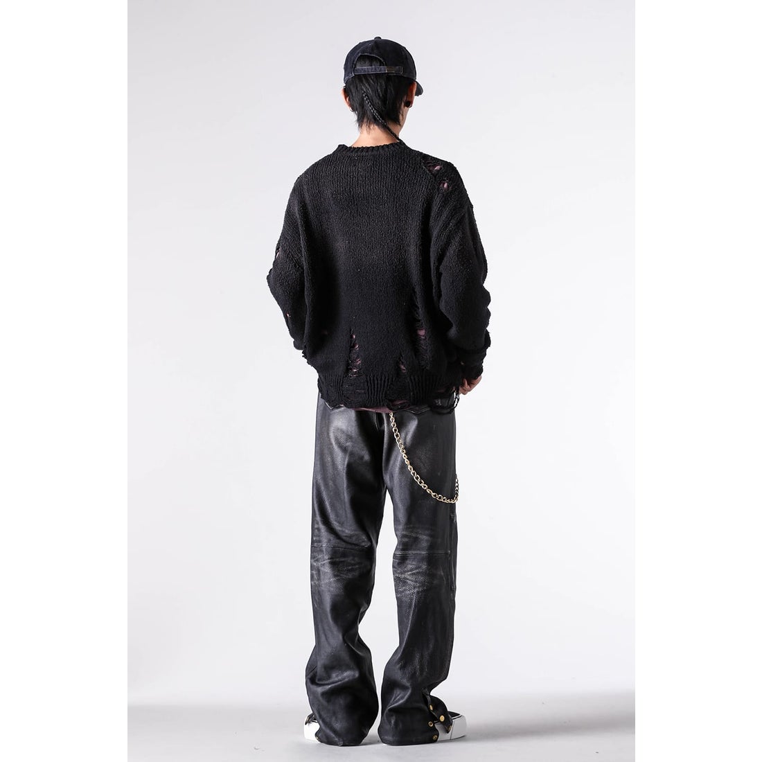 KAMIYA Sun-Faded Sweater （Black） - Osaka / Kyoto, Ship Worldwide