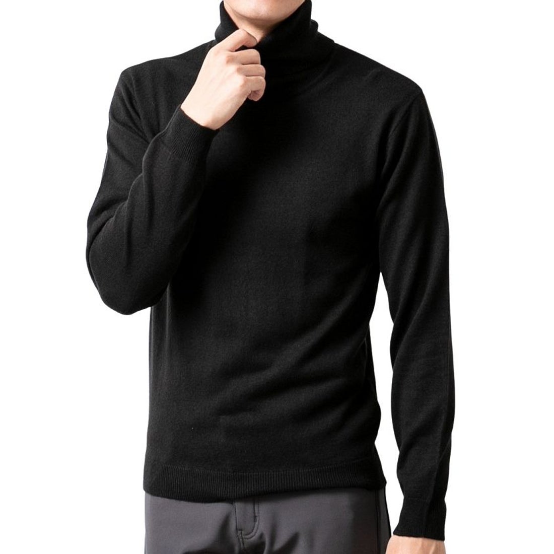 ジェネレス GENELESS ニット メンズ カシミヤタッチ トップス インナー