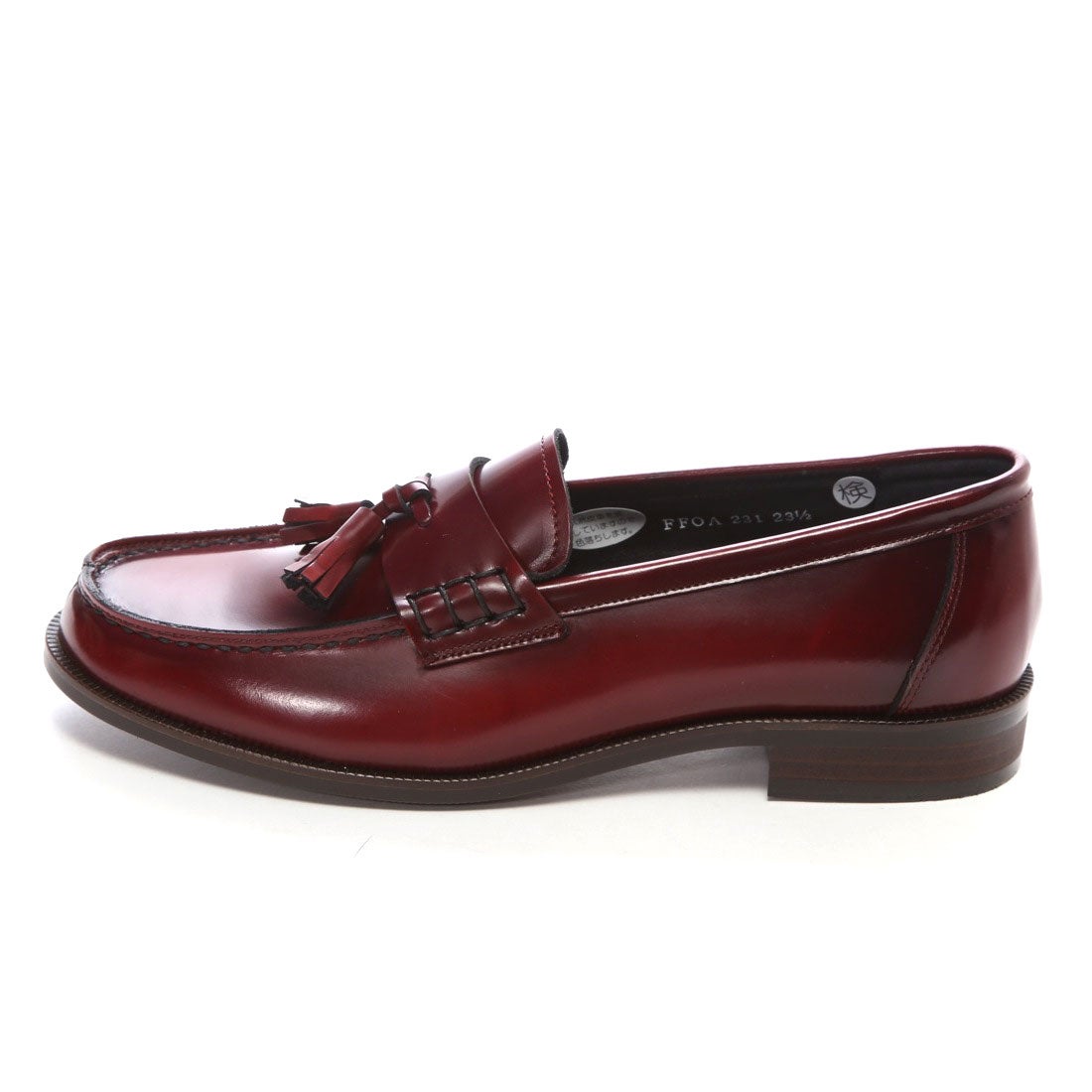 ハルタ HARUTA レザーカジュアルタッセルローファー（レッド