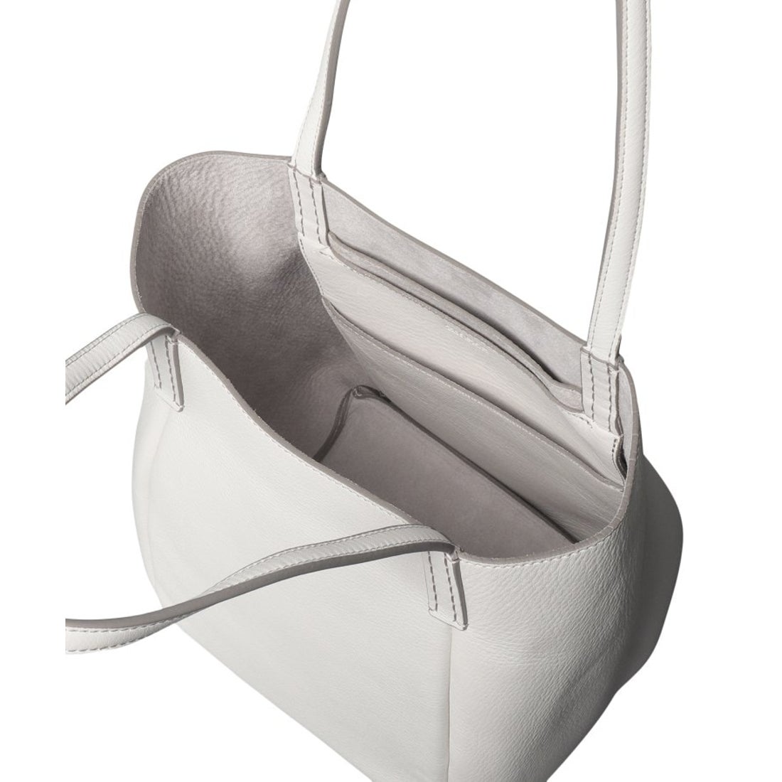 ヒロフ HIROFU 【ロシェ】レザートートバッグ M 本革 （ダークシルバー