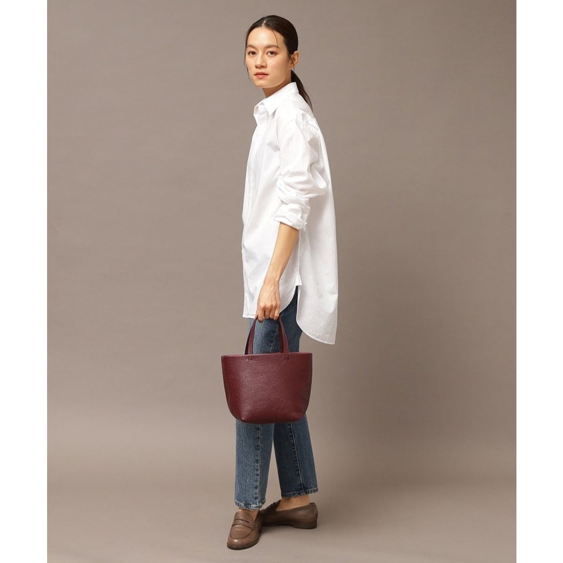 ヒロフ HIROFU 【チッタ】レザートートバッグ S 本革（商品番号：P25