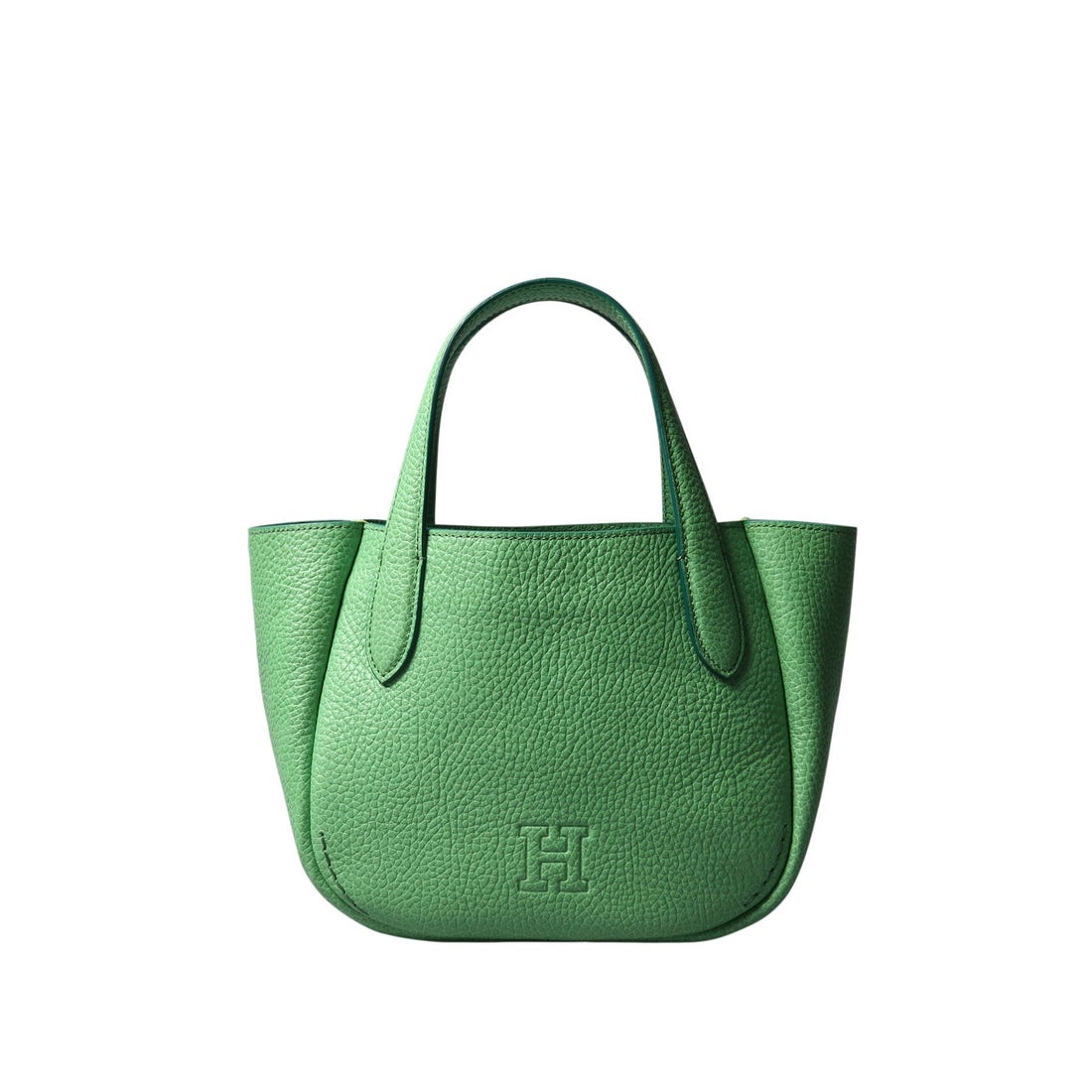 ヒロフ HIROFU 【カーラ】レザートートバッグ S 本革 （ダークグレー