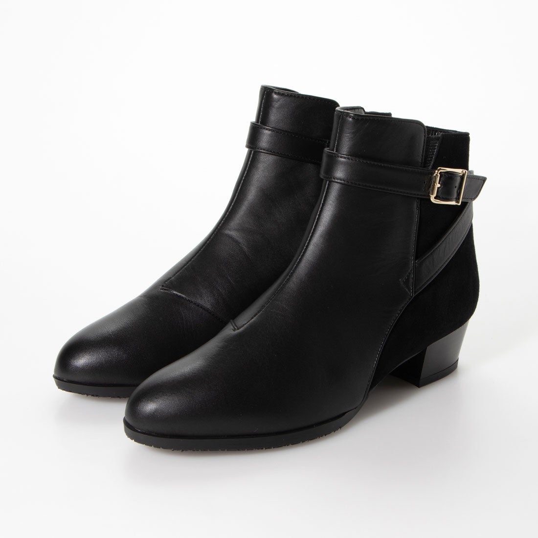 ヒミコ 卑弥呼 【ラクできれい】撥水レザーショートブーツ/603403