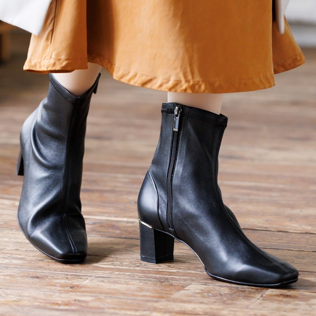 ヒミコ 卑弥呼 シープレザーストレッチブーツ/621404 （ブラウン） -靴